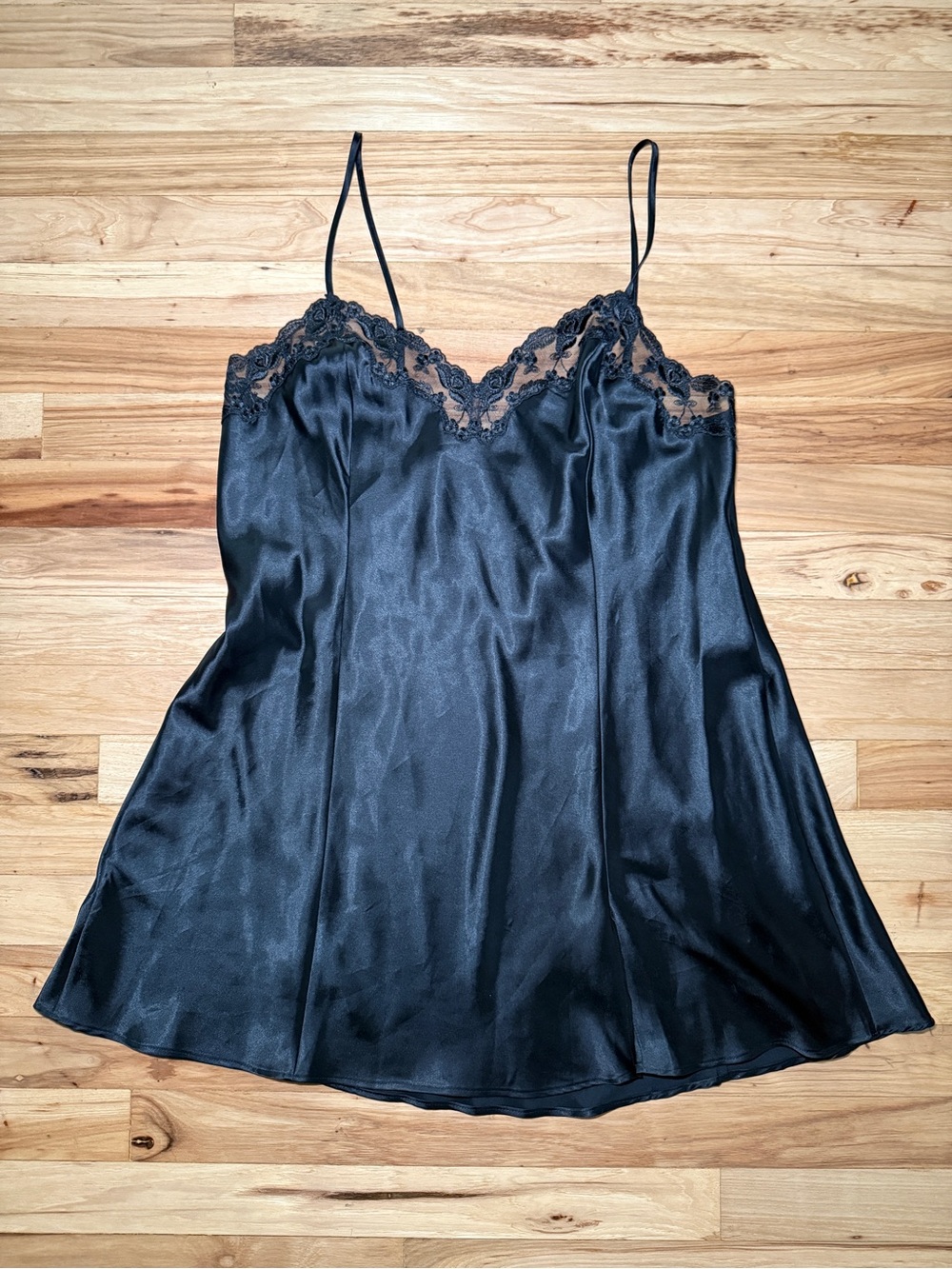 Victoria’s Secret 1999 Vintage Satin Lace Slip Dress Chemise Lingerie